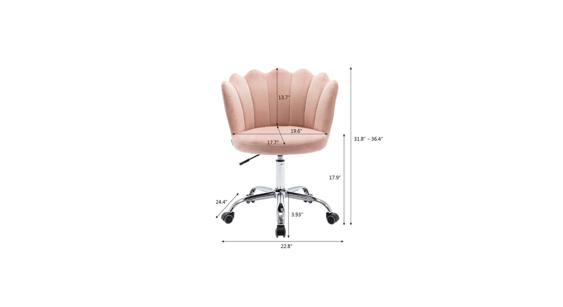 Preglo Task Chair Pink | Ergonomic Office Task Chair Rose Pink