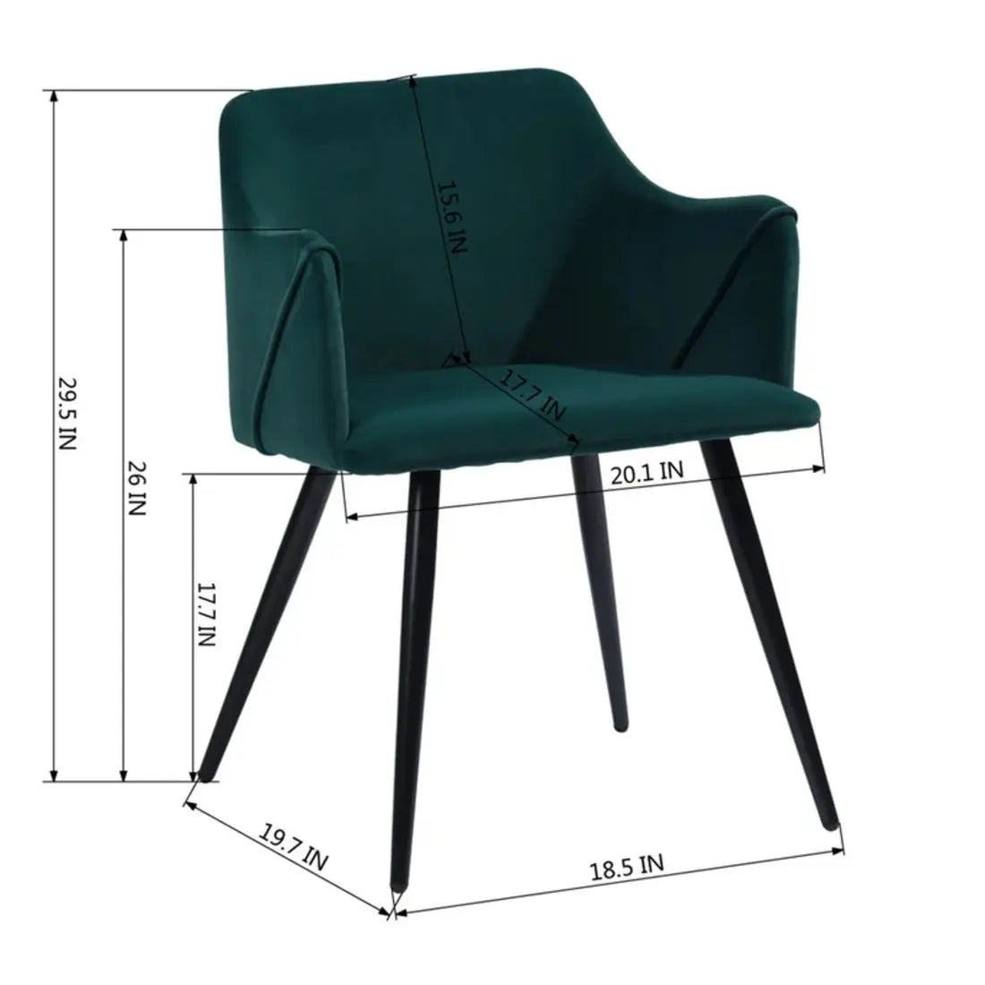 Hanner Lounge Accent Chair – Green
