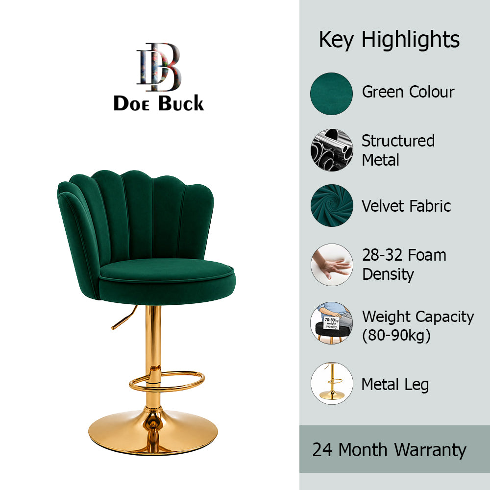 Doe Buck Avidan Bar Stool|Green