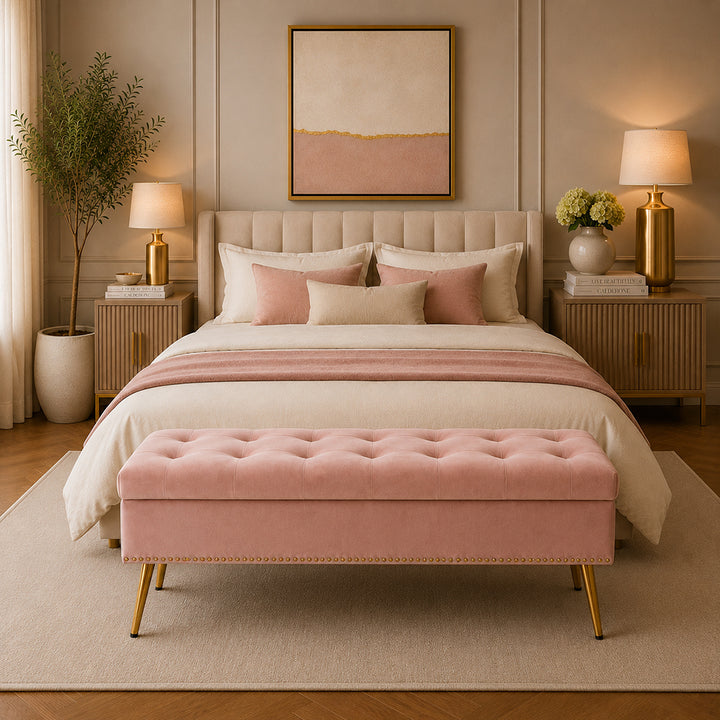 Doe Buck Cove bench|Pink