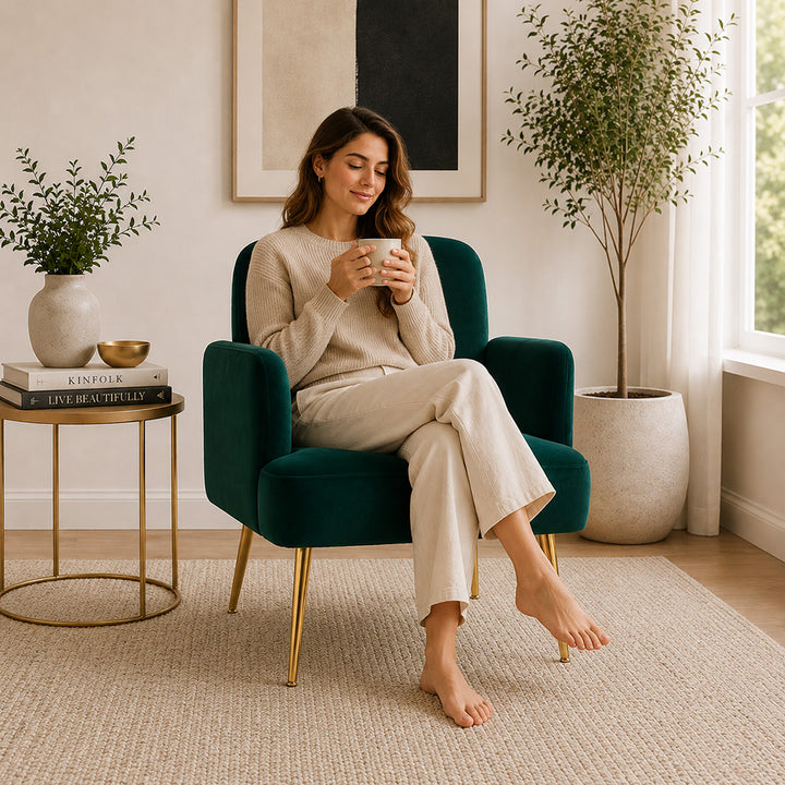 Esme Accent Chair|Green