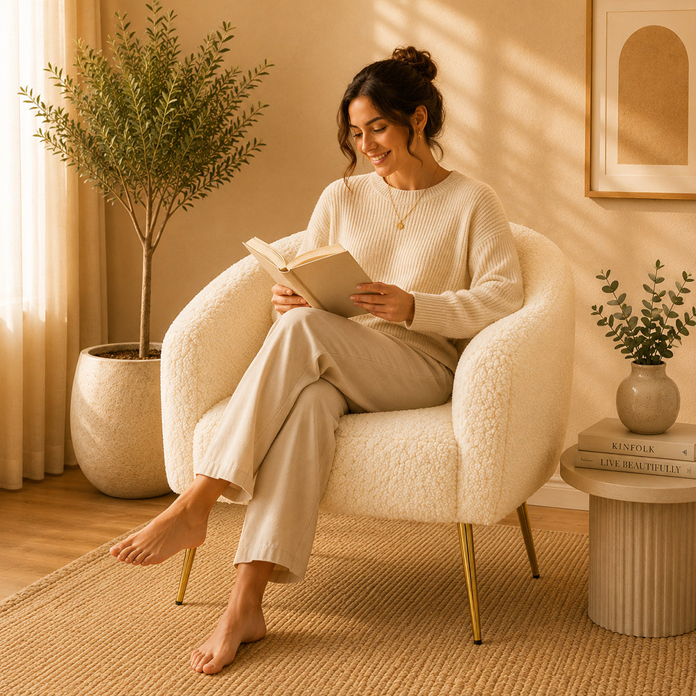 Herrin Accent Chair| White