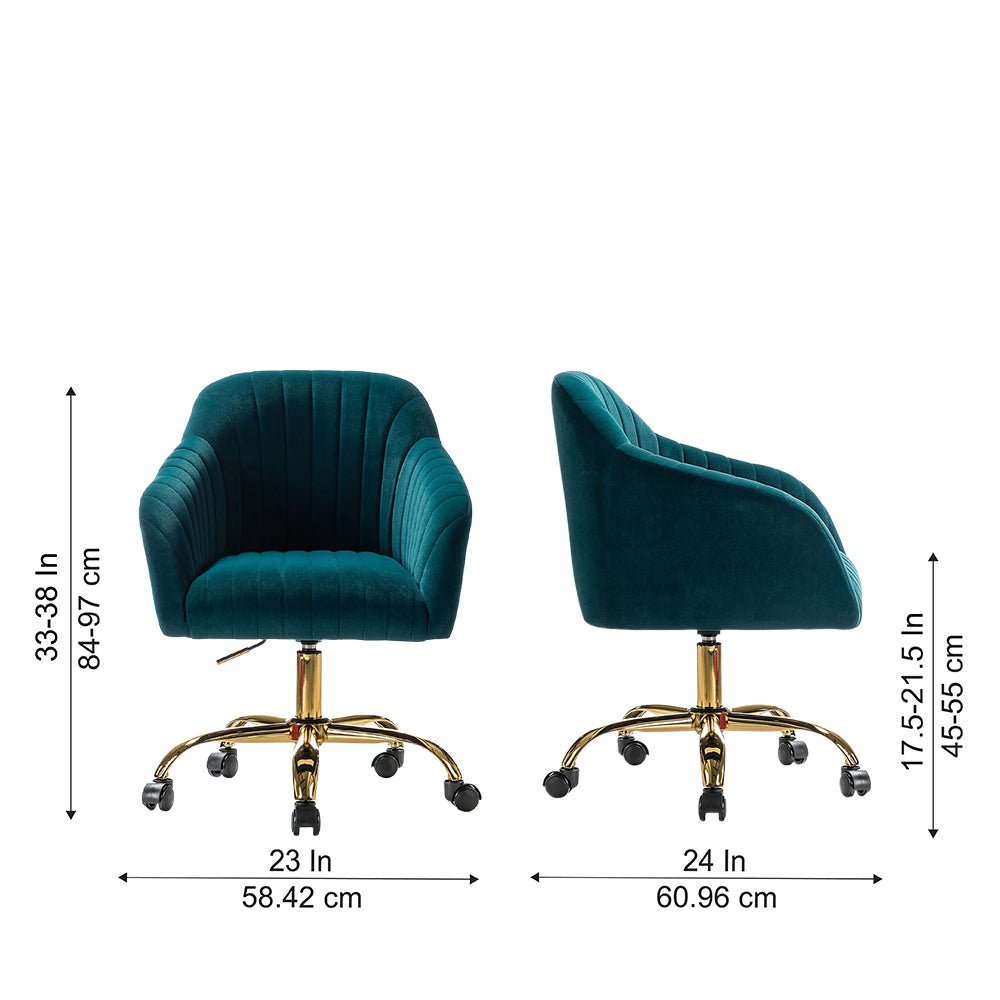 Louise Office Chair| Teal