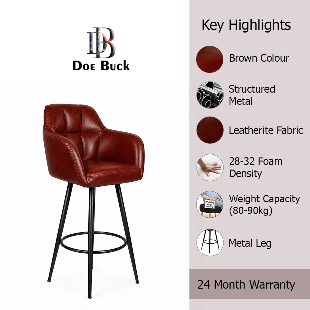Doe Buck Cayden BarStool|Brown