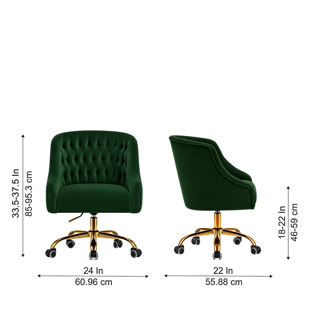 Clemence Office Chair |Green