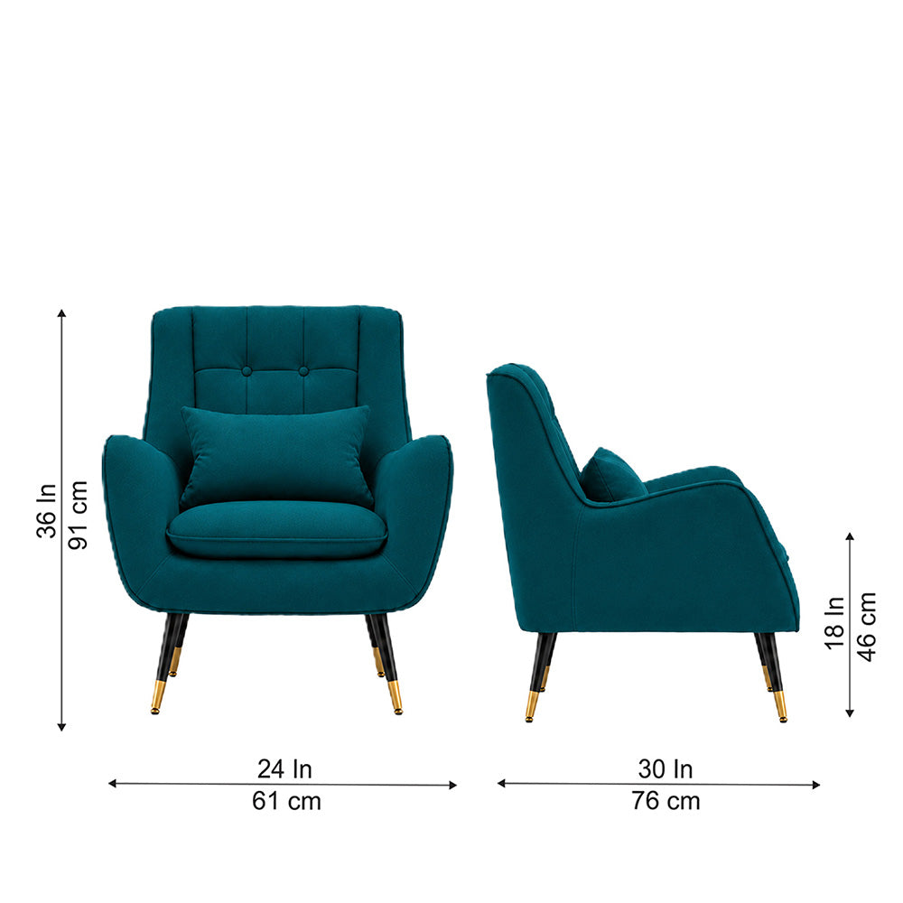 Dowdle Accent Lounge Chair | Teal