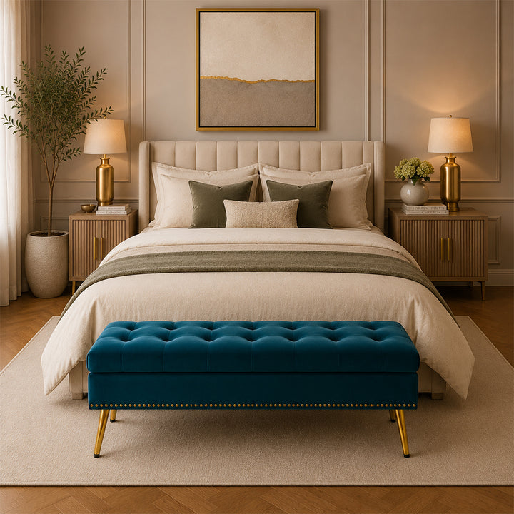 Doe Buck Cove bench|Teal