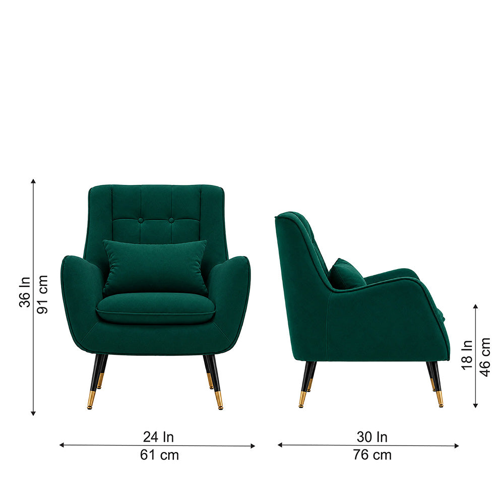 Dowdle Accent Lounge Chair | Teal