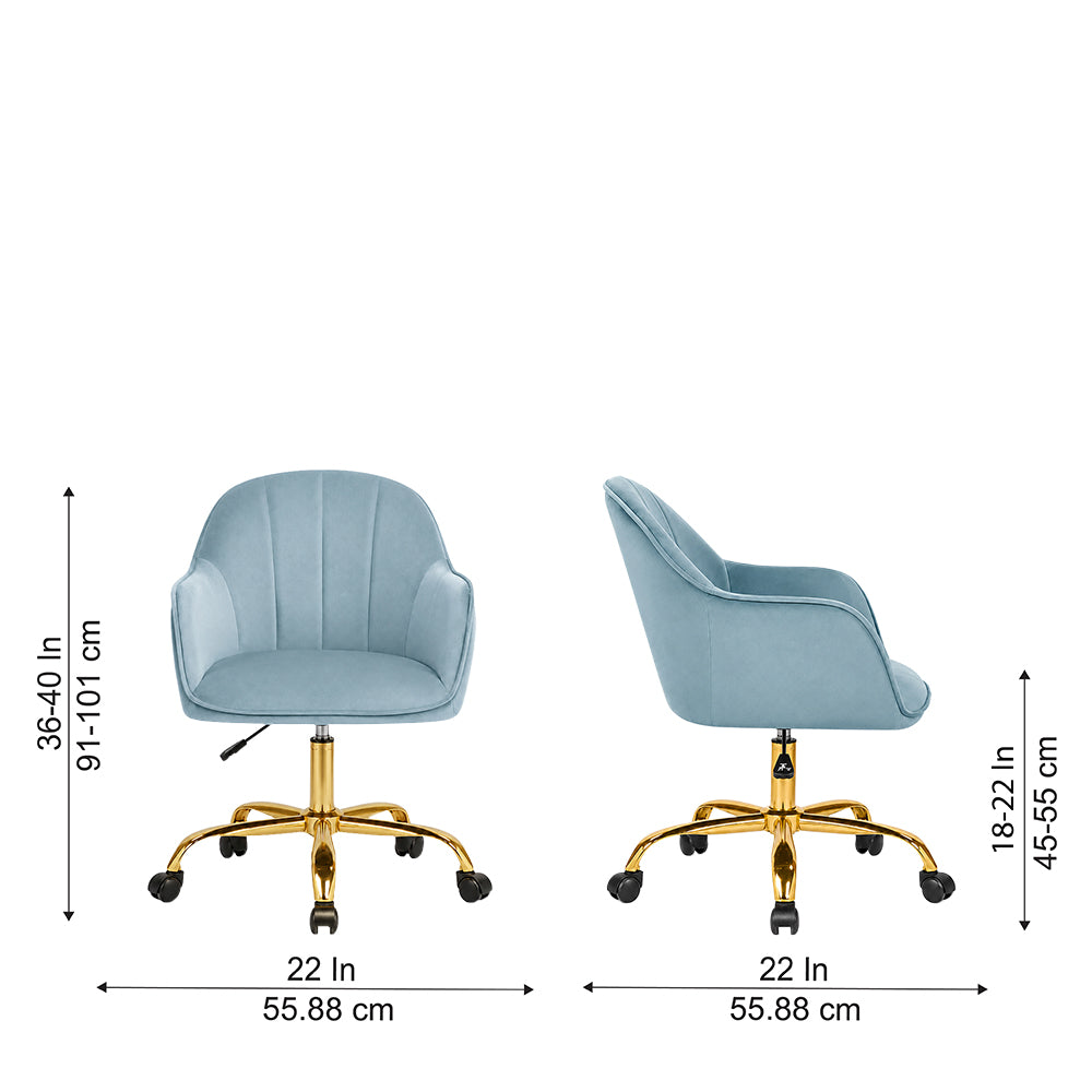 aurora Office Chair|Sky Blue