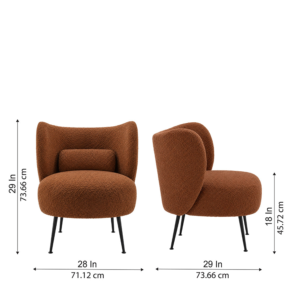 Collin Accent Chair| Dark Brown