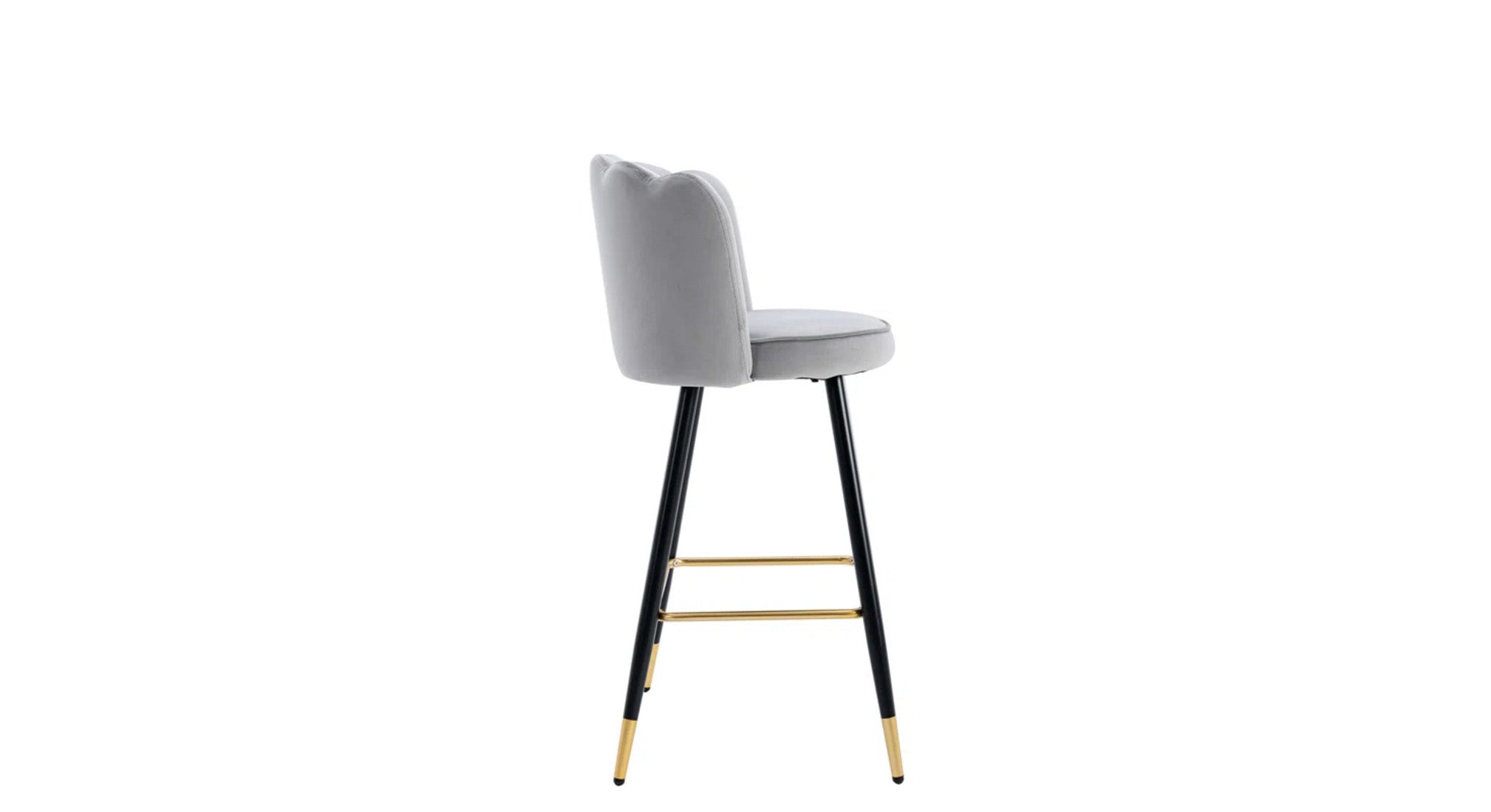 Flower Counter Stool - Grey