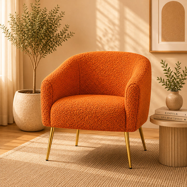 Herrin Accent Chair| Orange