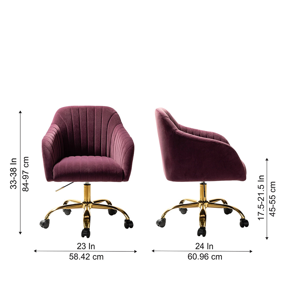 Louise Office Chair| Purple