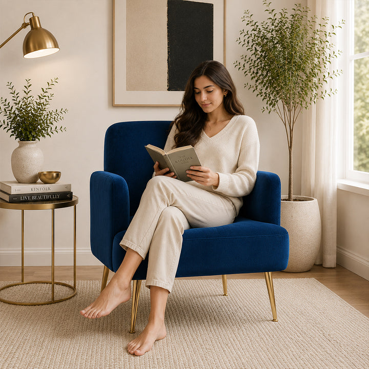 Esme Accent Chair|Blue