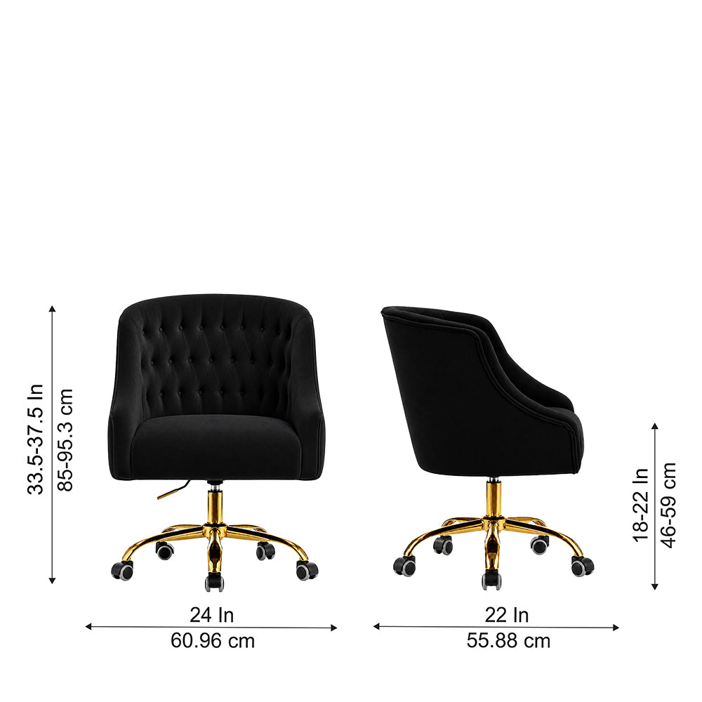 Clemence Office Chair |Black