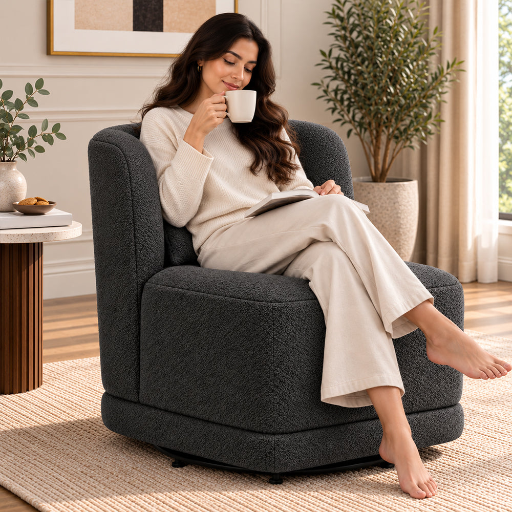 Doe Buck Schillar Lounge Chair | Grey
