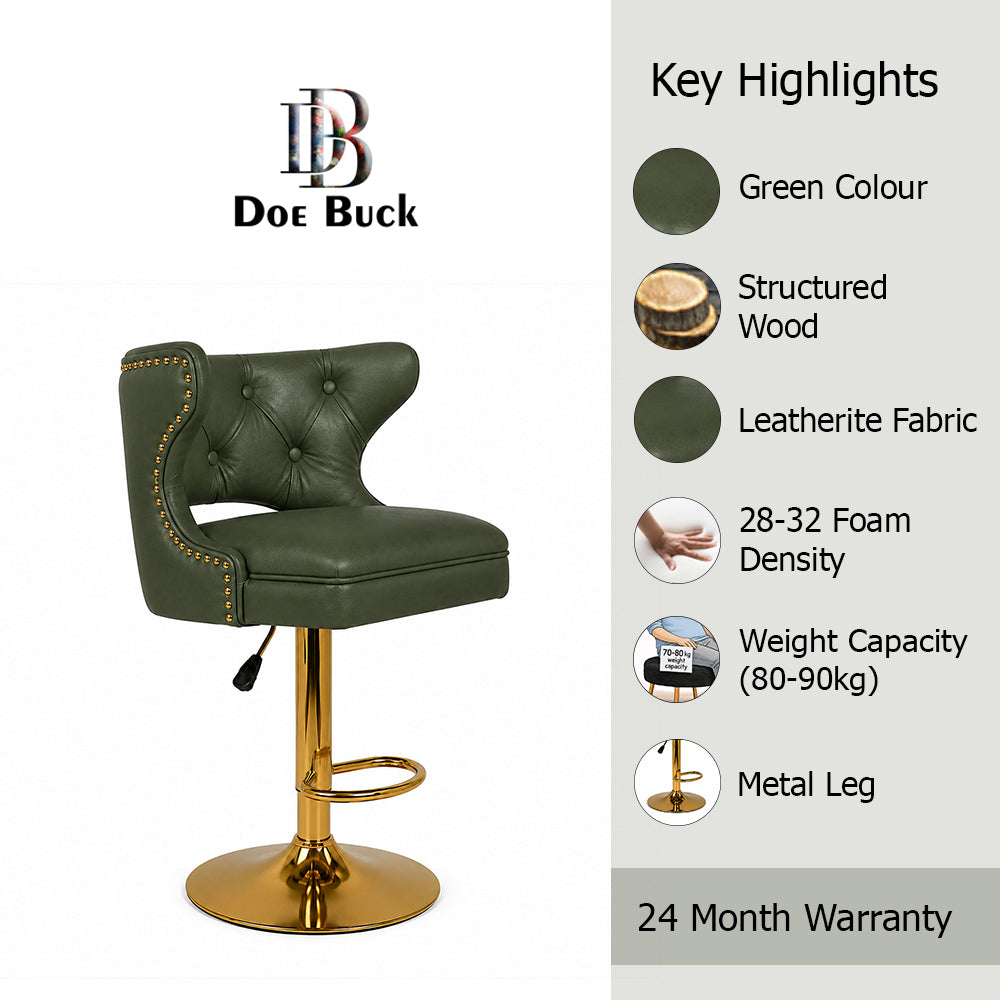 Doe Buck Verona Barstool|Green
