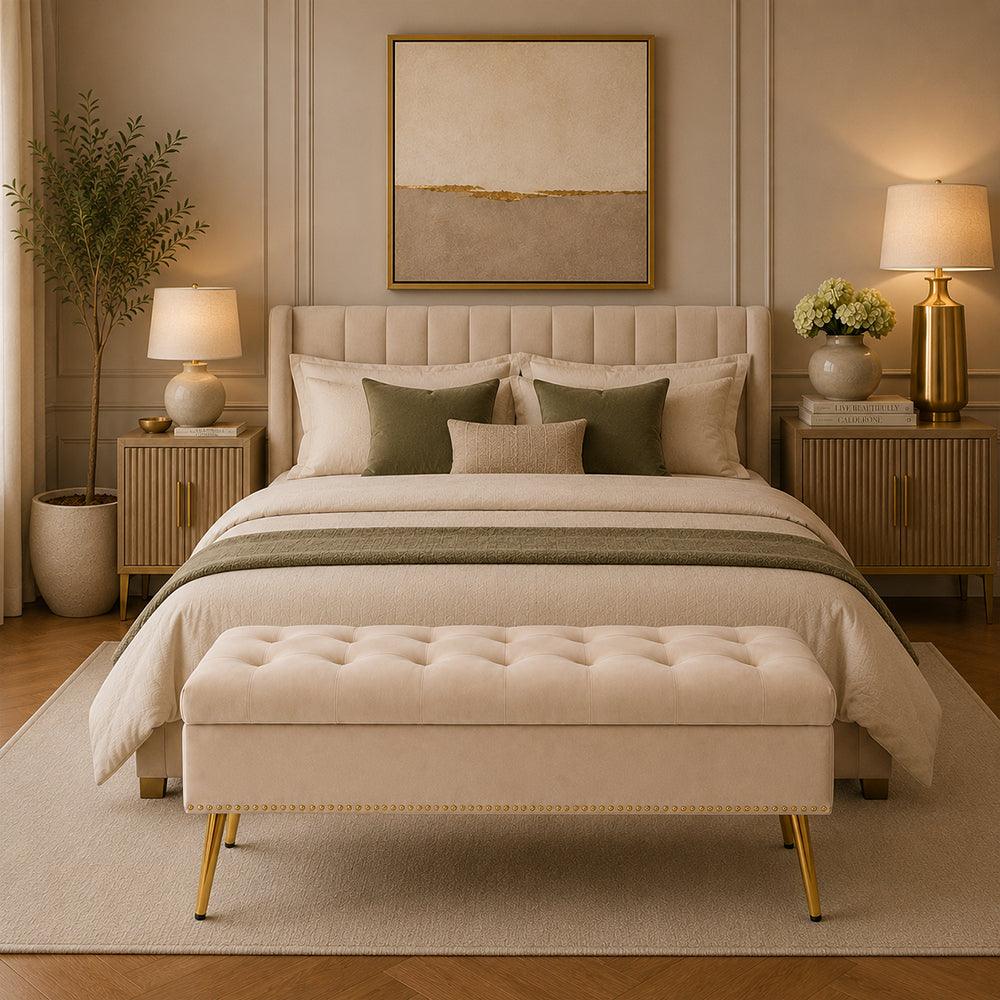 Doe Buck Cove bench|Beige