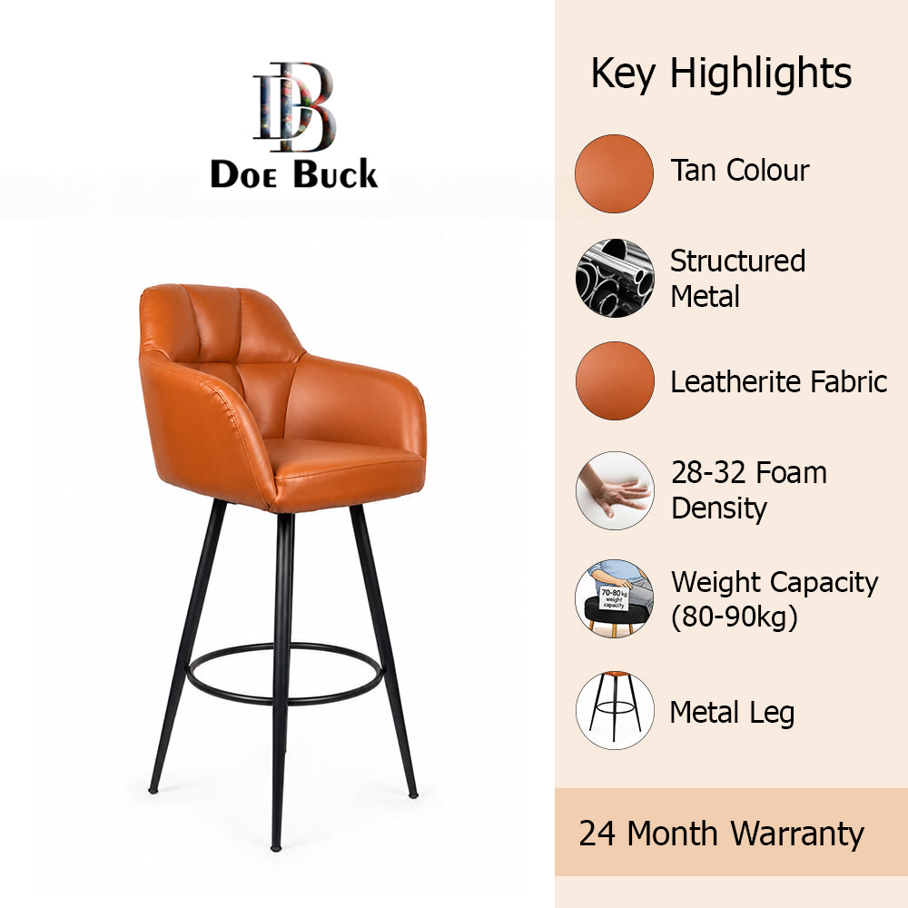 Doe Buck Cayden BarStool|Tan