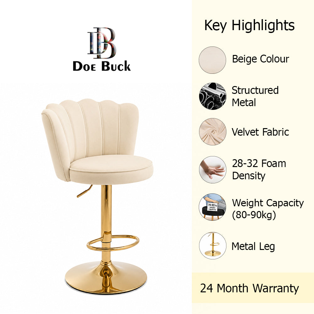 Doe Buck Avidan Bar Stool|Beige