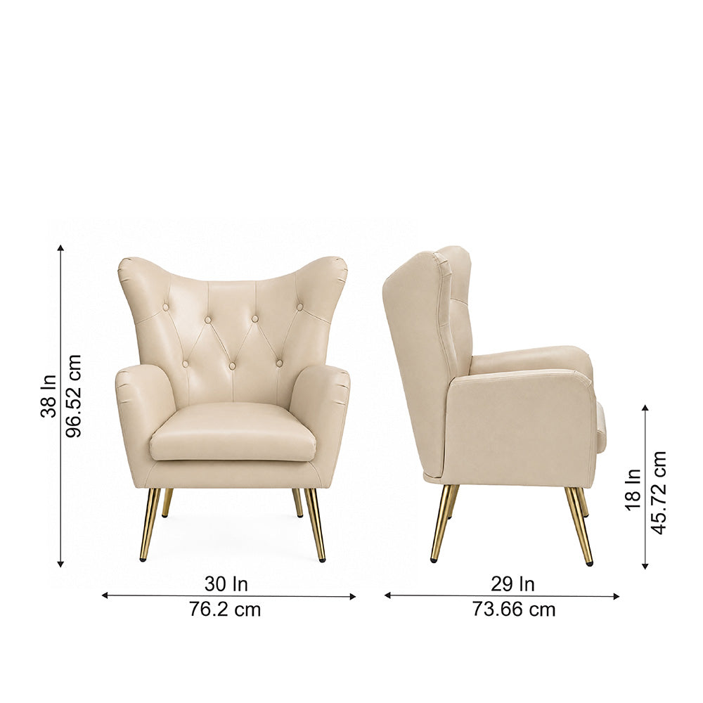 Haddly Lounge Chairs| Beige