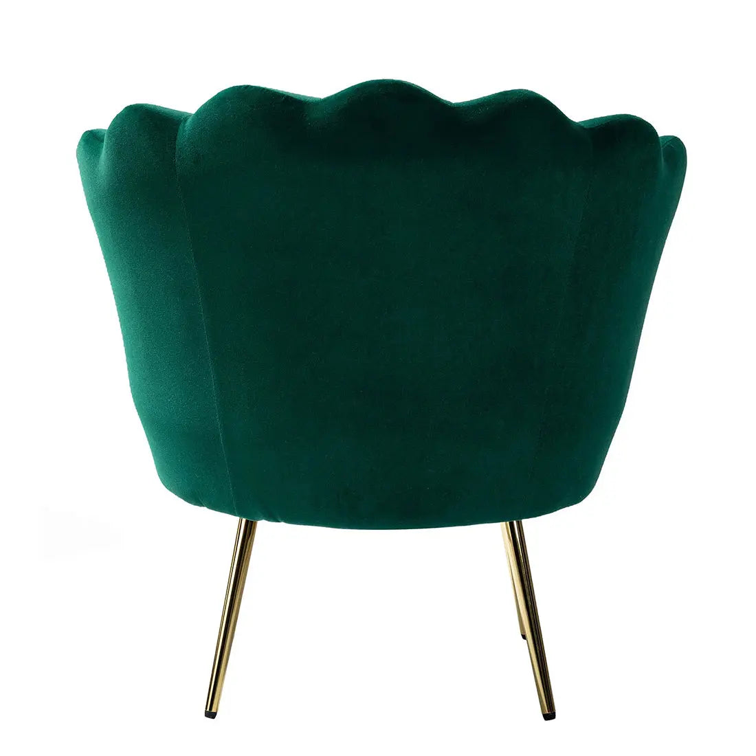 Shell Motif Accent Chair – Green