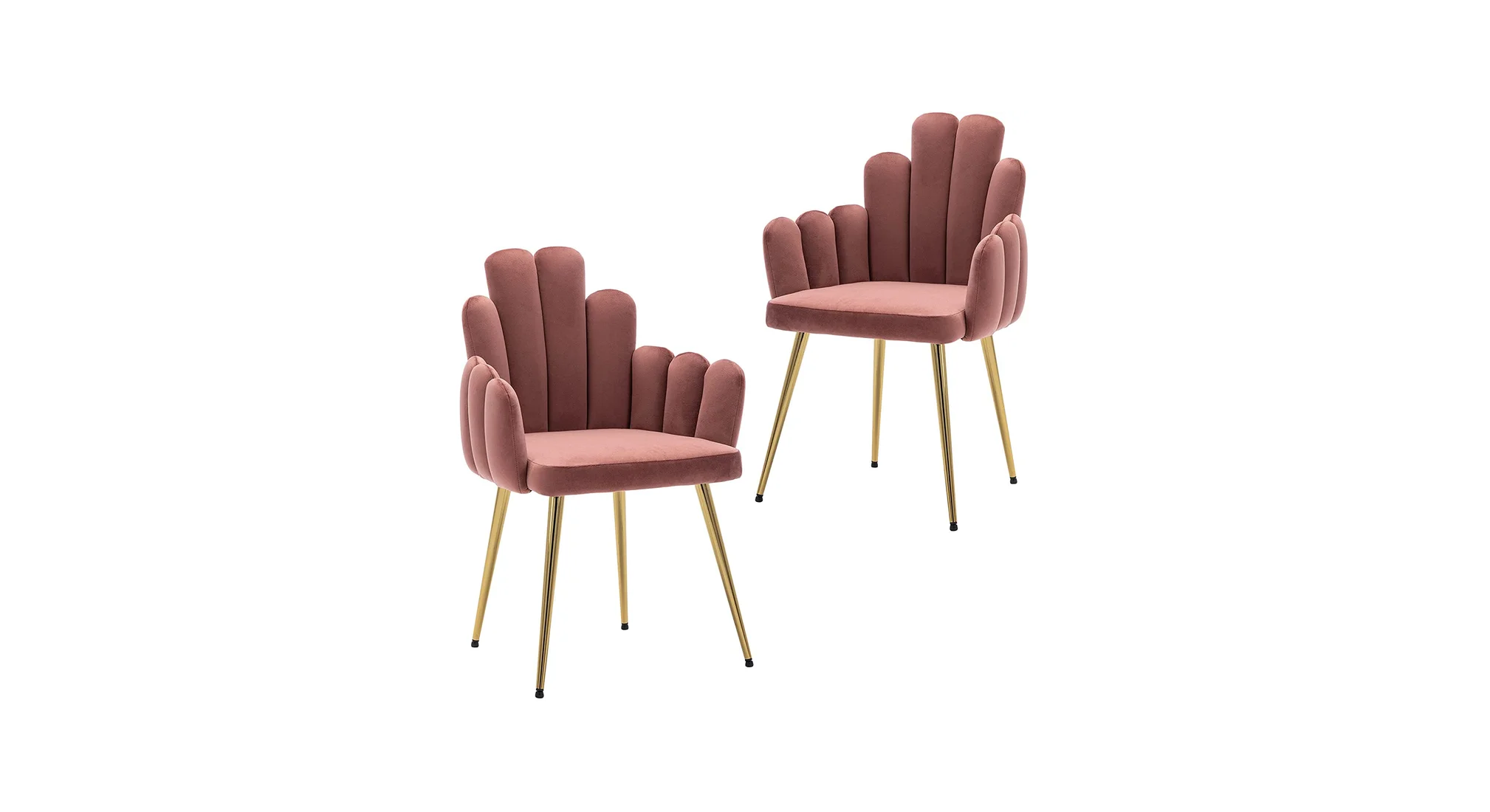 Trent Accent Chair Pink | Modern Fabric Accent Chair Blush Pink