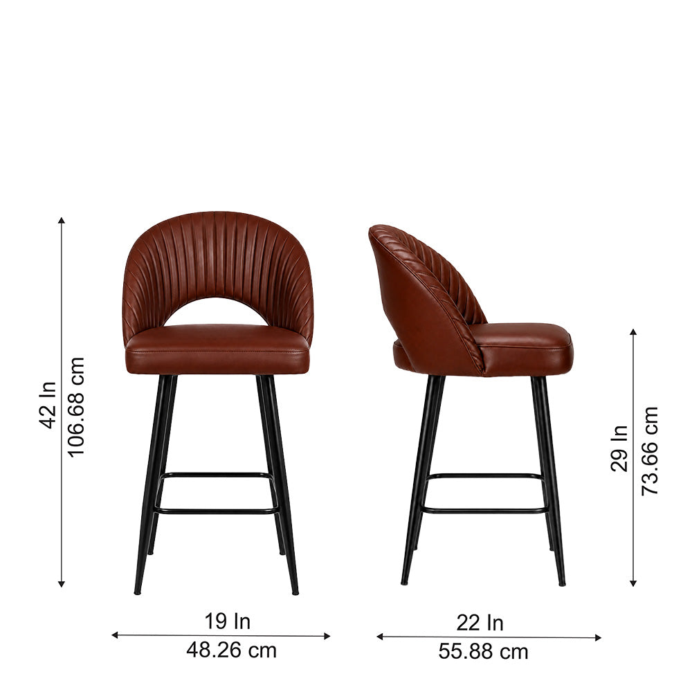 Doe Buck Elmore Bar Stool|Brown
