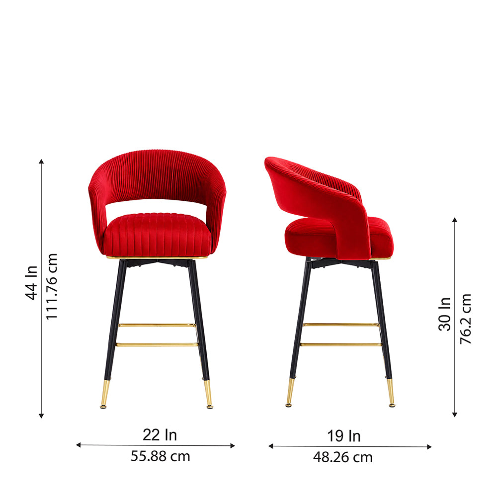 Doe Buck Mixoy Barstool|Red