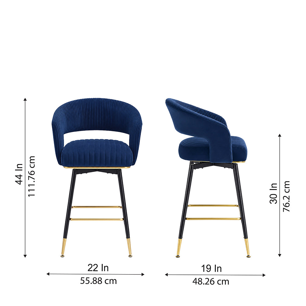Doe Buck Mixoy Barstool|Blue