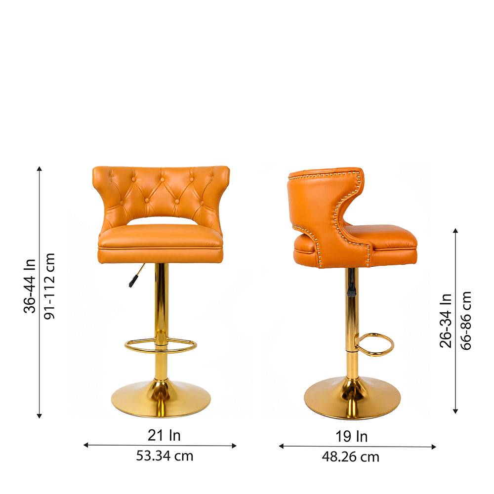 Doe Buck Verona Barstool|Tan