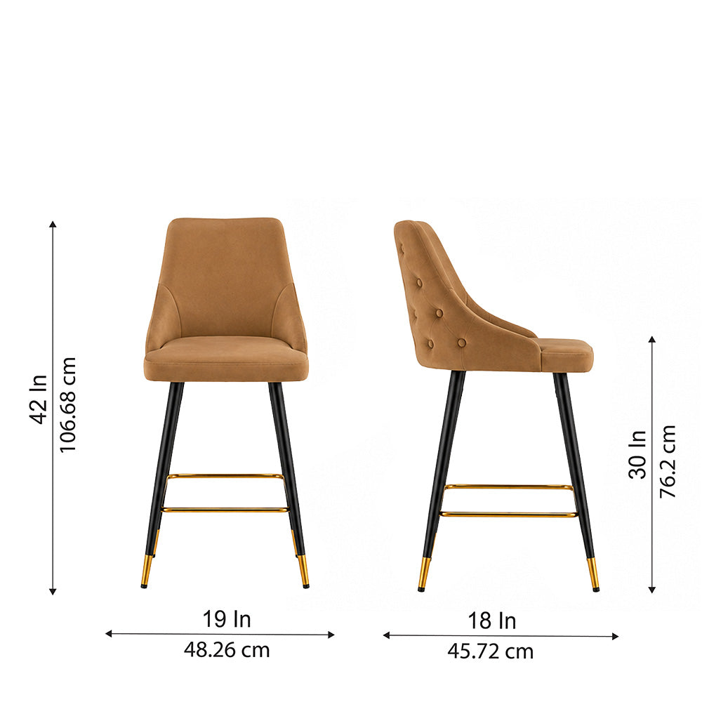 DoeBuck Davan Barstool|Brown