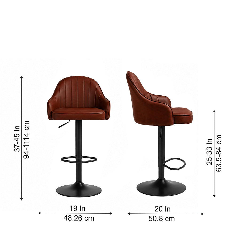 DoeBuck Fressia Barstool|Brown