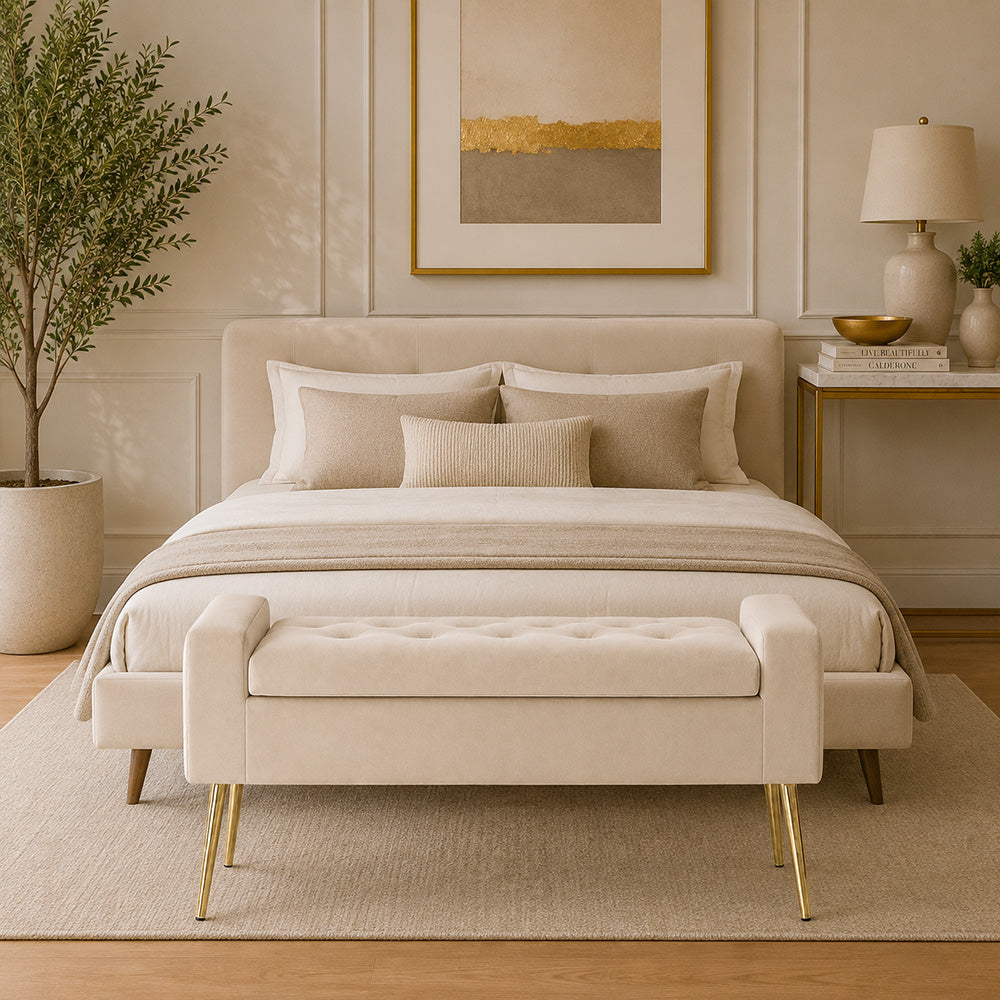 Doe Buck victoria bench|Beige