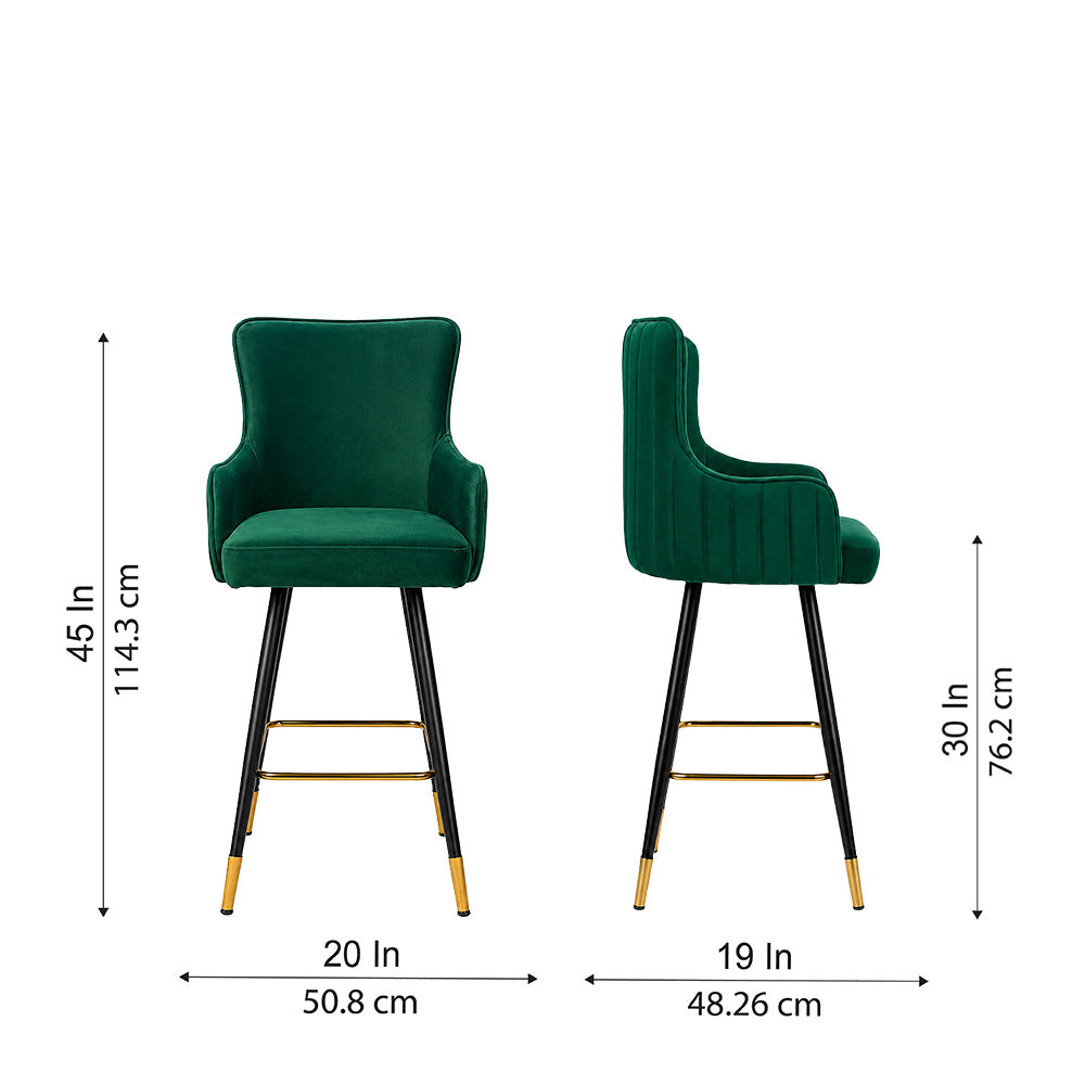 Doe Buck Nolen Barstool|Green