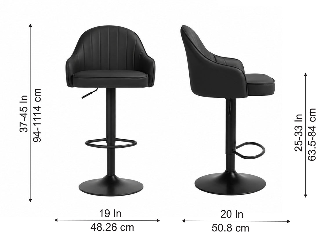 DoeBuck Fressia Barstool|Black
