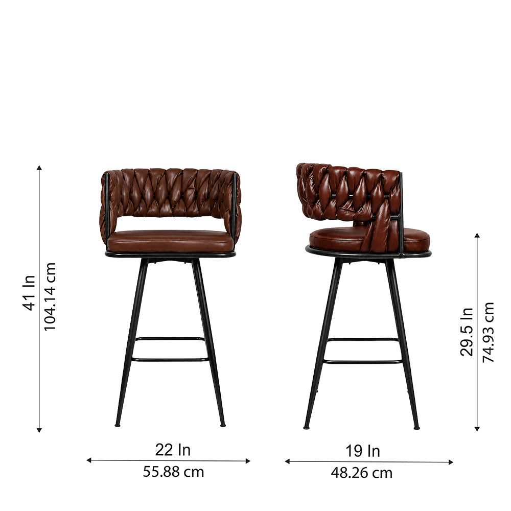 Doe Buck Presley Barstool|Brown