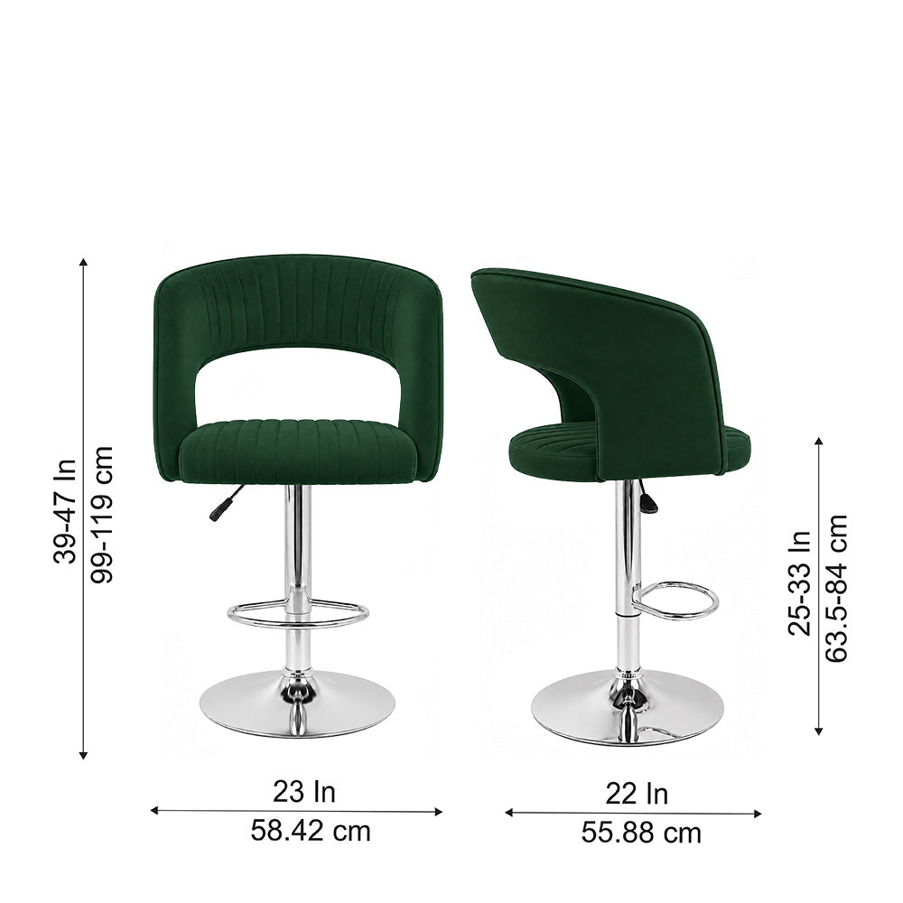 Doe Buck Dee Swiel Bar Stool|Green