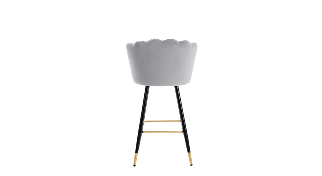Flower Counter Stool - Grey