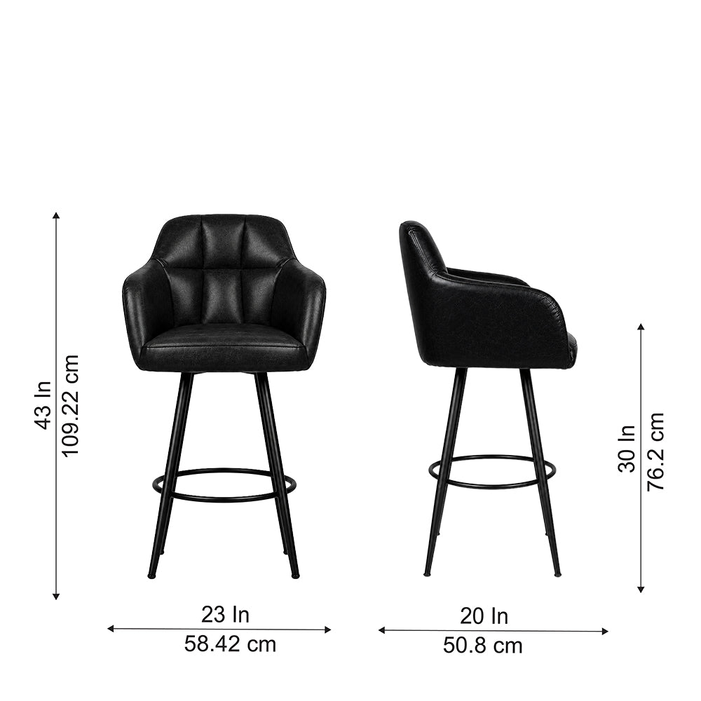 Doe Buck Cayden BarStool|Black