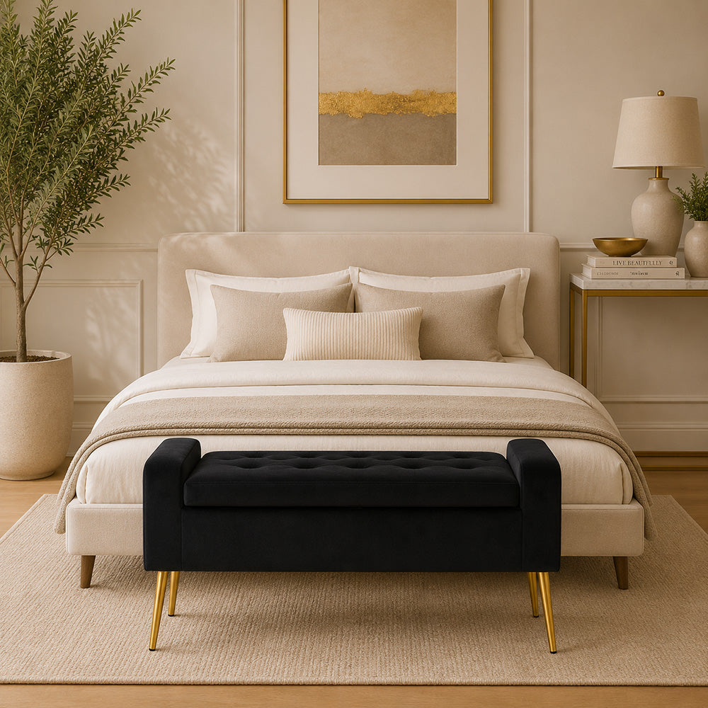 Doe Buck victoria bench|Black