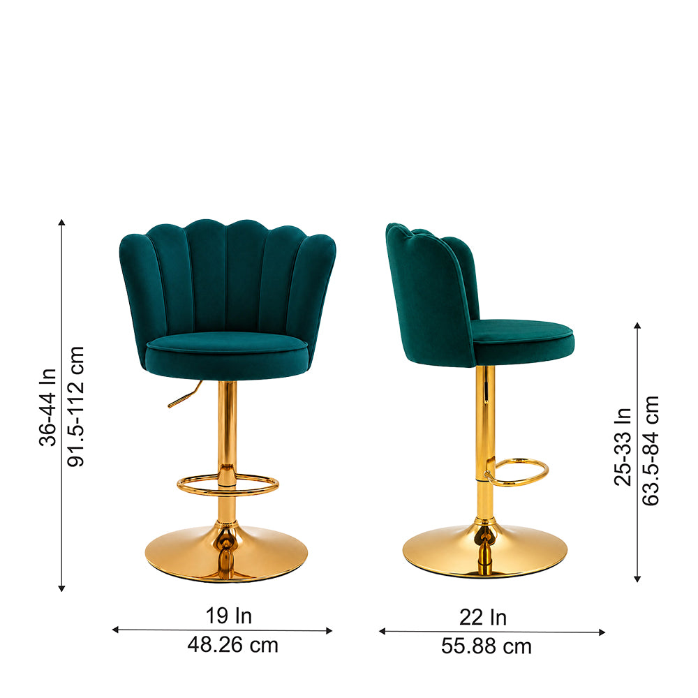 Doe Buck Avidan Bar Stool|Teal