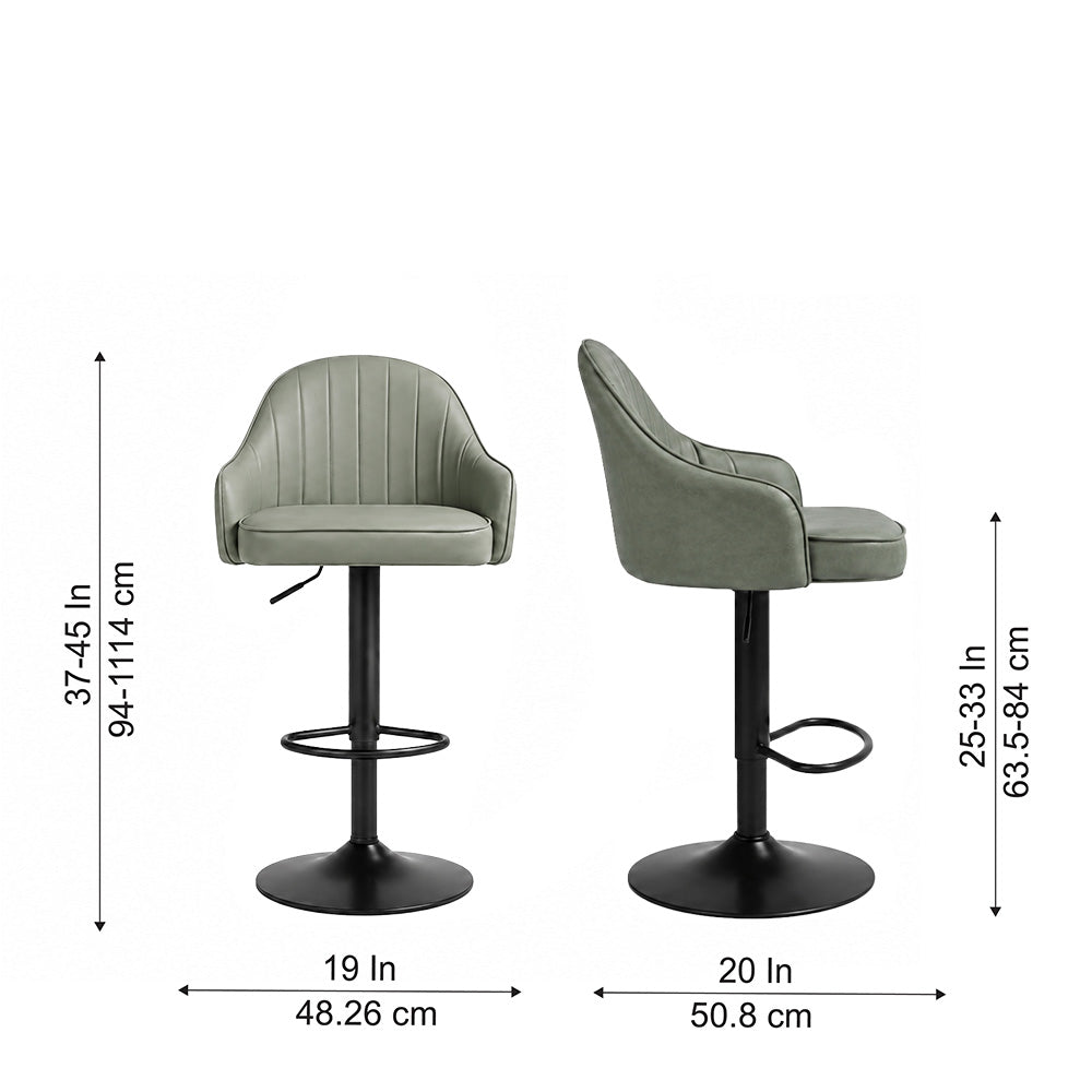 DoeBuck Fressia Barstool|Sage Green