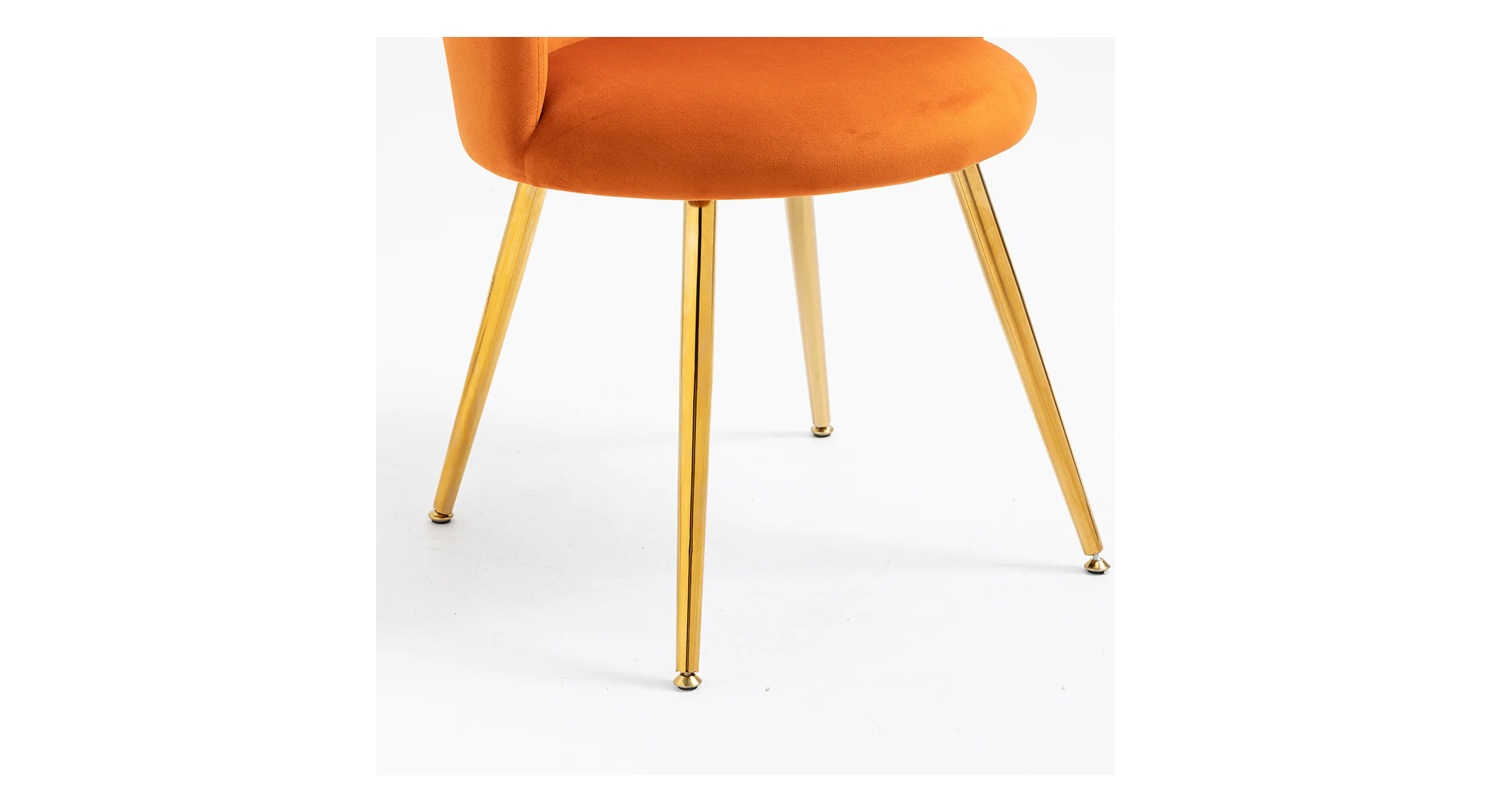 Marwood Accent Chair Orange | Modern Wooden Accent Chair Burnt Orange