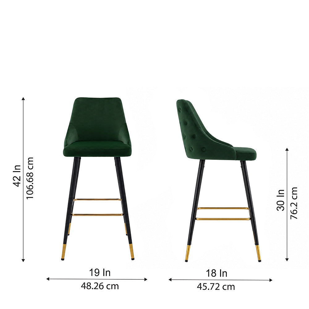 DoeBuck Davan Barstool|Green