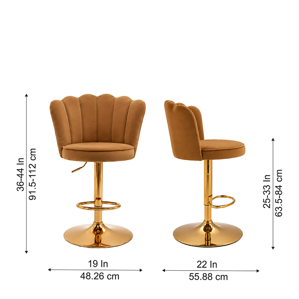 Doe Buck Avidan Bar Stool|Brown