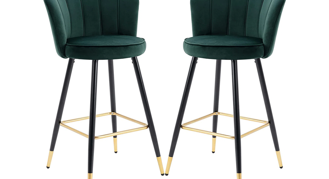 Flower Counter Stool - Green