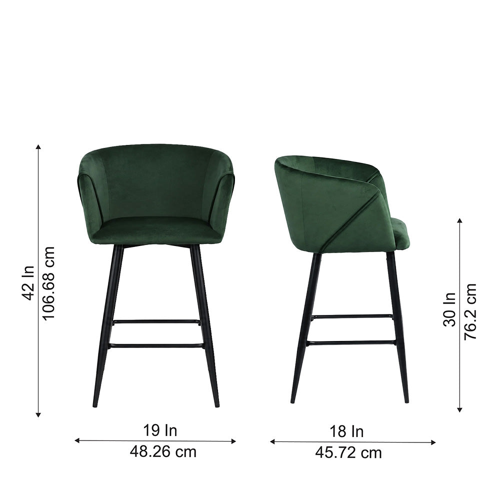 Doe Buck Clea Barstool|Green