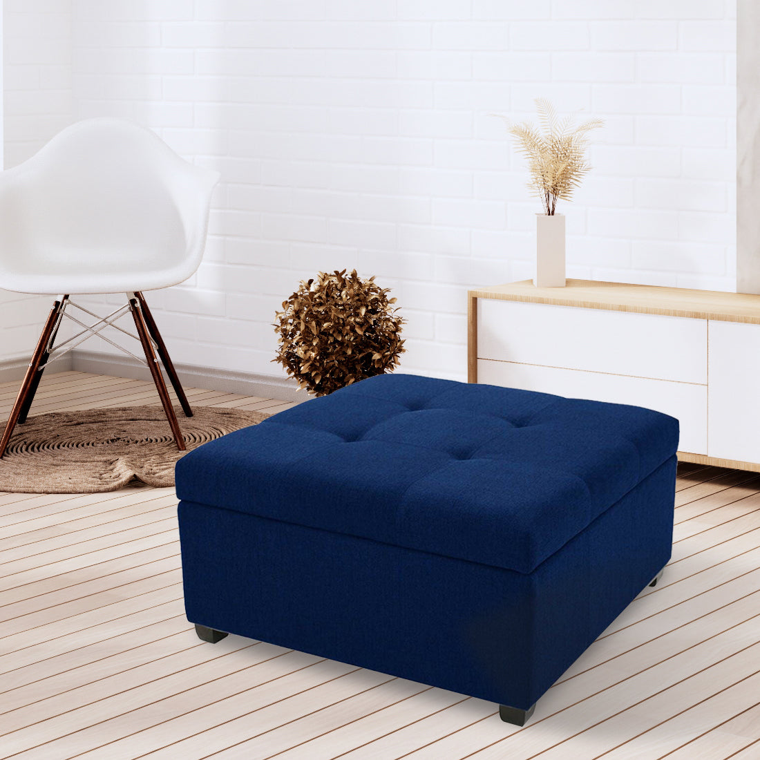 Falan Ottoman In Bluie