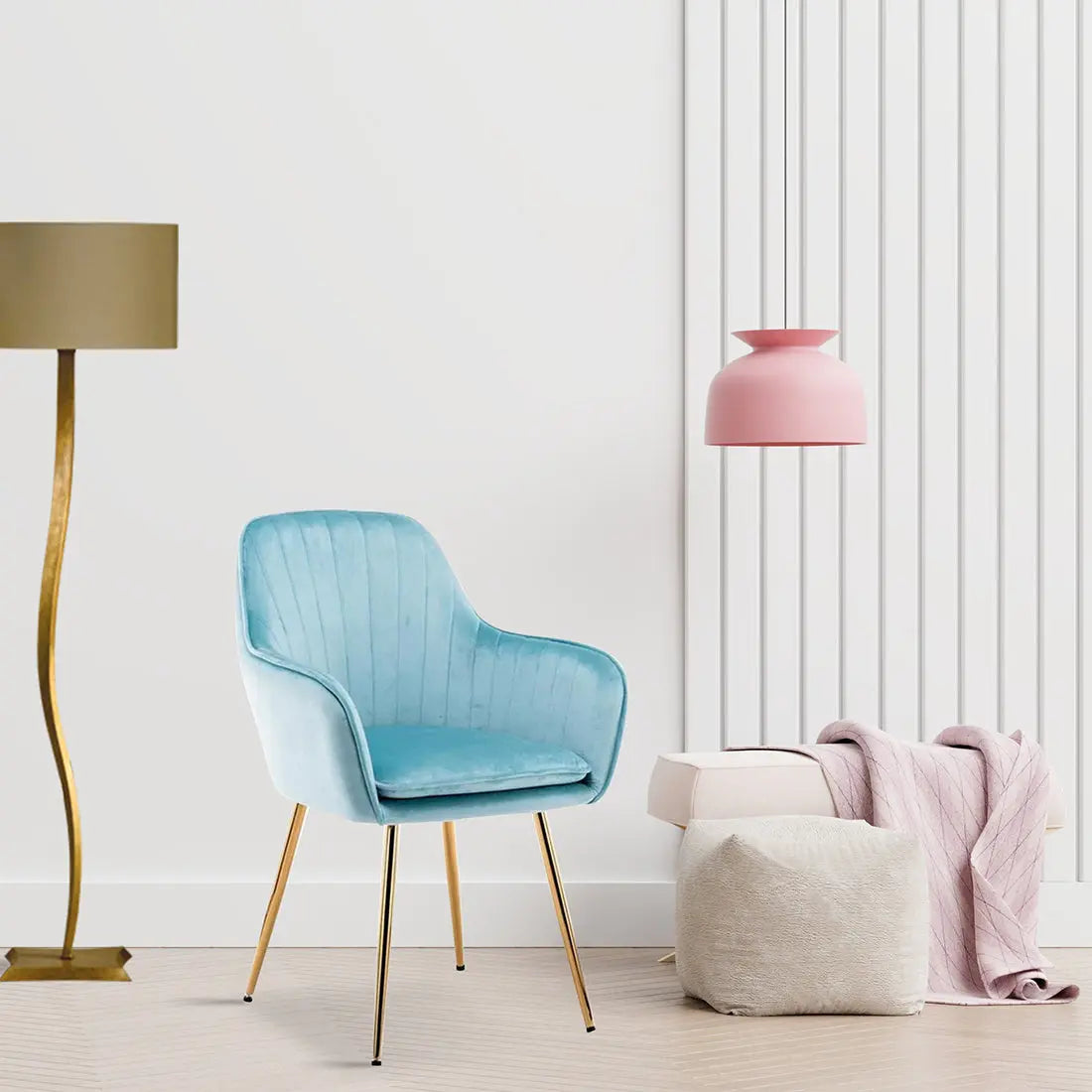 Skye Modern Accent Chair – Sky Blue